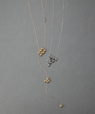 Phoebe 【金属アレルギー対応】マルチwayムービングバブルネックレス/ラリエット　ゴールド ゴールド