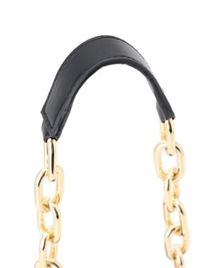 23区 フェイクファー チェーン バッグ ダークグリーン系