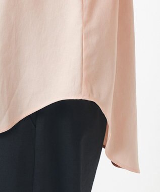 23区 L 【GOLD LABEL】モダンコットン レースコンビ ブラウス ピンク系