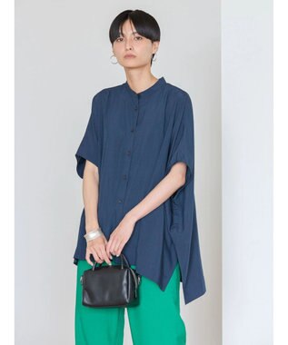 AMERICAN HOLIC 接触冷感ポンチョフレンチスリーブシャツ Navy