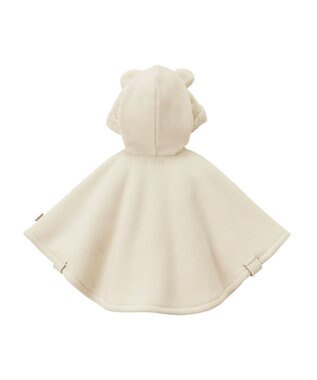 MIKI HOUSE HOT BISCUITS お耳付きボアフリース ダッフルマントギフトセット【BOX付き】 アイボリー