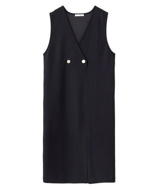 Green Parks ジャケット風ジャンパースカート Black