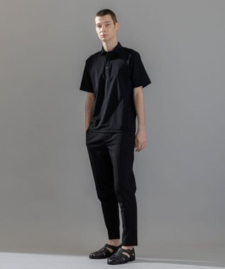 JOSEPH HOMME <新色追加>新素材【抜群の通気性/360度ストレッチ】エアトールストレッチ ポロシャツ ブラック系
