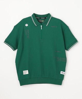 PW CIRCULUS 【WOMEN】ワッフルハーフジップポロ 2026年モデル ゴルフウェア レディース グリーン系