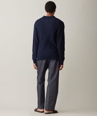 UNFILO MENS メッシュ ニットポロ [24年春夏商品] ネイビー