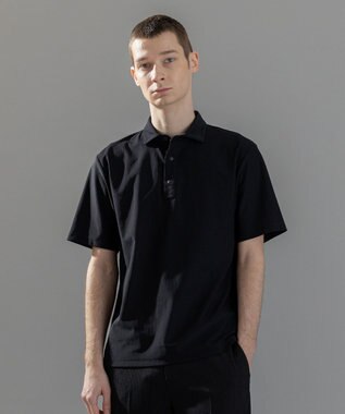 JOSEPH HOMME <新色追加>新素材【抜群の通気性/360度ストレッチ】エアトールストレッチ ポロシャツ ブラック系