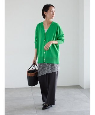 Te chichi 【雑誌掲載アイテム】2WAYカシュクールVネックカーディガン《2026 spring catalog item》 グリーン