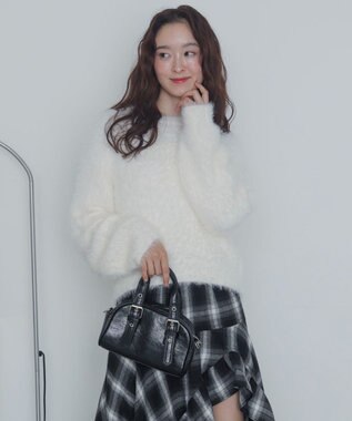 WEGO シャギーニットプルオーバー オフホワイト