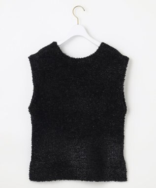 ANY SIS L 【洗える】フラワープリントワンピース × ニットベスト セット ブラック系