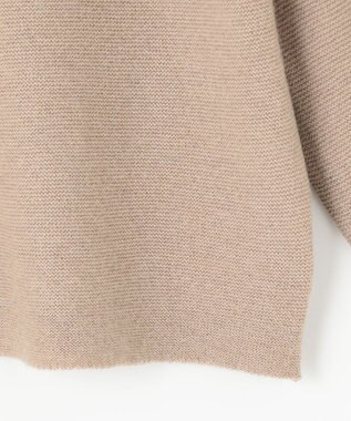 ANY 【洗える】カシミヤブレンドガーターニット モカ