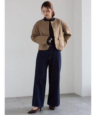 Te chichi レースカフスボリュームスリーブブラウス ブラック