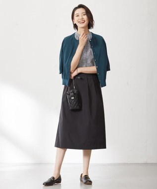 J.PRESS LADIES S 【WEB限定カラーあり・洗える・抗菌防臭】コットンアセテート カーディガン ダークグリーン系