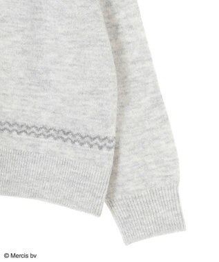 Green Parks Ｍｉｆｆｙ／求心柄ジャガードニットプルオーバ Light Gray