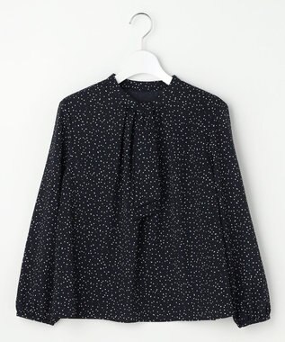 J.PRESS LADIES S 幾何プリント カットソー ネイビーベース系