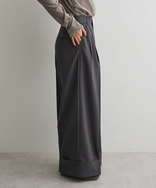 CRAFT STANDARD BOUTIQUE ロールアップパンツ Charcoal Gray