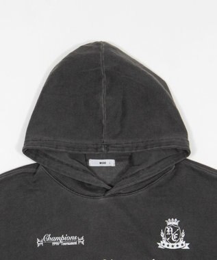 WEGO グラフィックバルーンクロップドプルパーカー ブラックその他