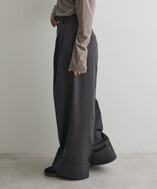 CRAFT STANDARD BOUTIQUE ロールアップパンツ Charcoal Gray