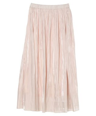 earth music&ecology シャイニーギャザースカート Beige