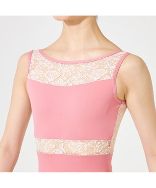 Chacott 【MAY NAGAHISA】ノースリーブレオタード チェリーピンク