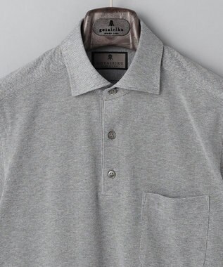 GOTAIRIKU WEB限定/ポケット付【COOLMAXの吸汗速乾】COOL BIZポロ ライトグレー系