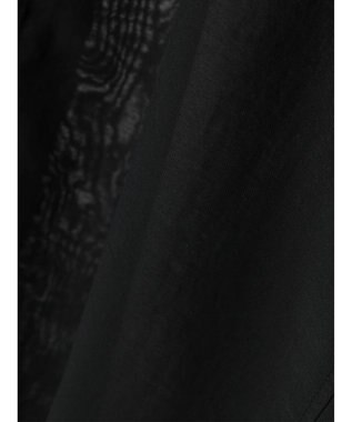 earth music&ecology シアーバンドカラーシャツ Black