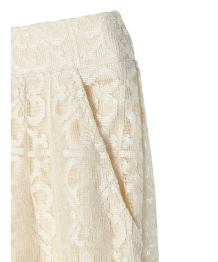 Green Parks 格子柄レースパンツ Light Beige