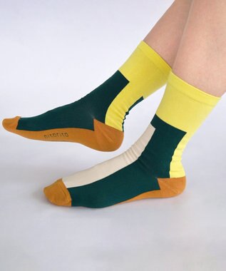nitorito 【UNISEX】米沢オリジナル柄 oh hori 靴下 yellow