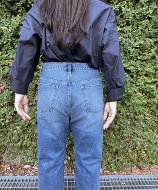 woadblue 【先行販売】SALUU サルー ストレートアンクル デニムパンツ ダメージ DAMAGE