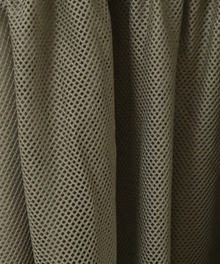 Green Parks メッシュドッキングレイヤーチュニック Khaki