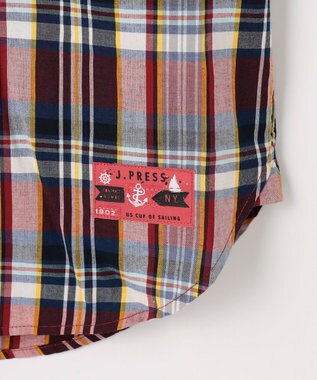 J.PRESS MEN 【NYUZELESS】マドラスチェック シャツ ワイン系3