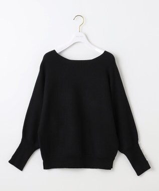 ANY SIS 【洗える・セットアップ可】アンチピリングドルマン畔 ニット ブラック
