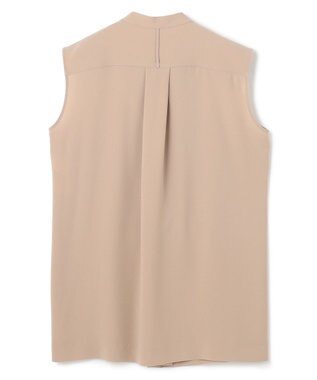 BEIGE， 【洗える】FLEUR / フロントボタンノースリーブブラウス Beige