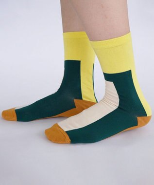 nitorito 【UNISEX】米沢オリジナル柄 oh hori 靴下 yellow