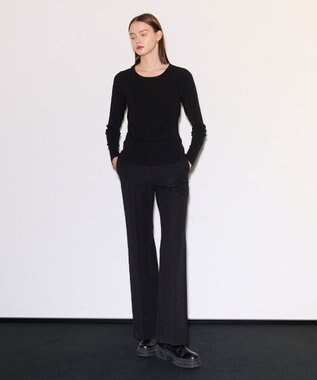 JOSEPH 【洗える】ストレッチシルクニット　ラウンドネック Black