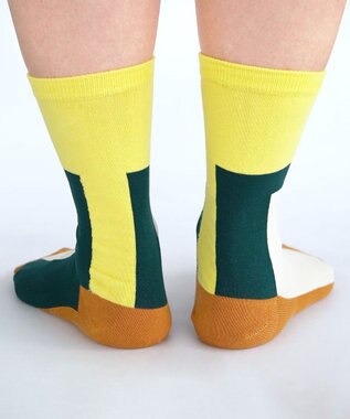 nitorito 【UNISEX】米沢オリジナル柄 oh hori 靴下 yellow