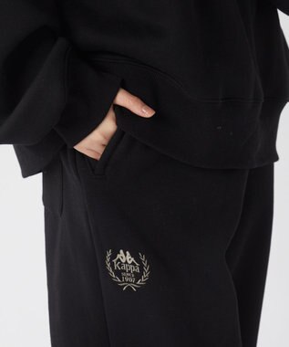 OP／FILA 【Kappa】レギュラーフィット ユニセックススウェットパンツ ブラック