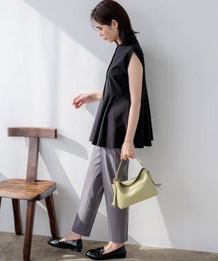 組曲 シュットクロステーパード パンツ グレー系