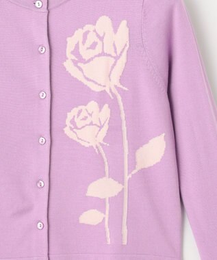 TOCCA 【洗える！】PRESENT ROSE カーディガン ライラック系