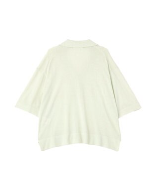 AMERICAN HOLIC 襟付き5分袖ニットカーディガン Mint