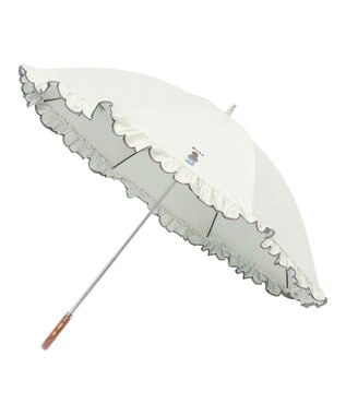 POLO RALPH LAUREN 晴雨兼用 長傘 ストライプドット 日傘 一級遮光 遮 