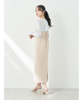 earth music&ecology バックスリットＩラインキャミワンピース Light Beige