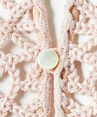 23区 L 【GOLD LABEL】モダンコットン レースコンビ ブラウス ピンク系