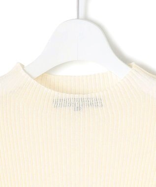 23区 S 【洗える】シアーリブハイネック ニット アイボリー系