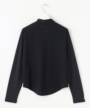23区GOLF 【WOMEN】AIR TOOLライト シアースリーブモックネック ブラック系