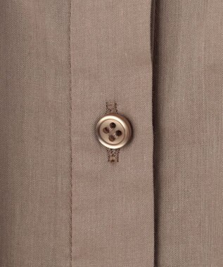 ANY シルキーソフトスタンドカラーシャツ モカ