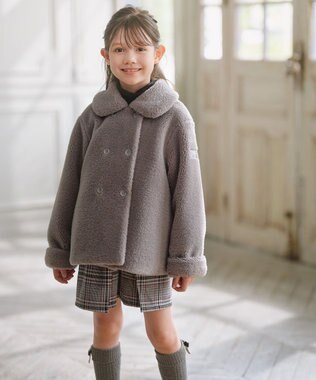 組曲 KIDS 【110-140㎝】レディチェック キュロット モノトーン