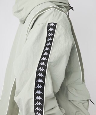 OP／FILA 【Kappa】オーバーシルエット バンダナイロントラックジャケット グレー