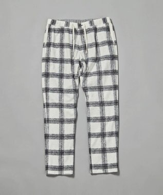 JOSEPH ABBOUD MOUNTAIN 【SPACE／UNISEX】フランネルジャージーブロック パンツ