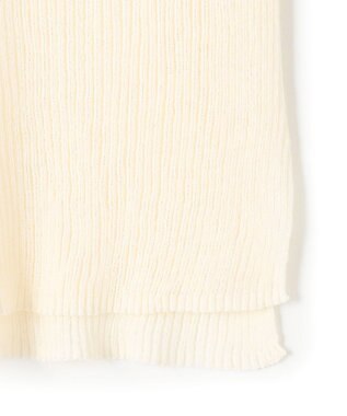 23区 S 【洗える】シアーリブハイネック ニット アイボリー系