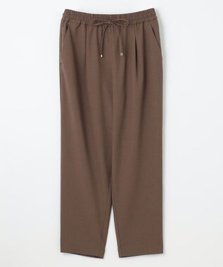 ANY 【洗濯機可/接触冷感/UVケア】イージーケアライトストレッチテーパードパンツ ブラウン